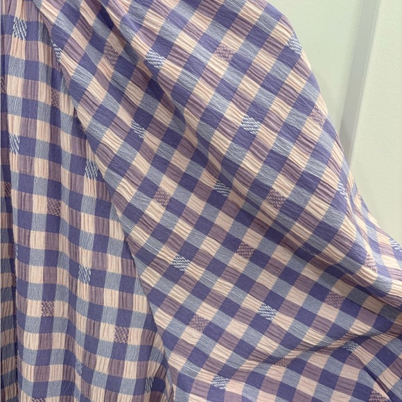 Hyacinth House Tuckernuck Sutton Purple Pink Gingham Mini Dress Size Small - Picture 11 of 15